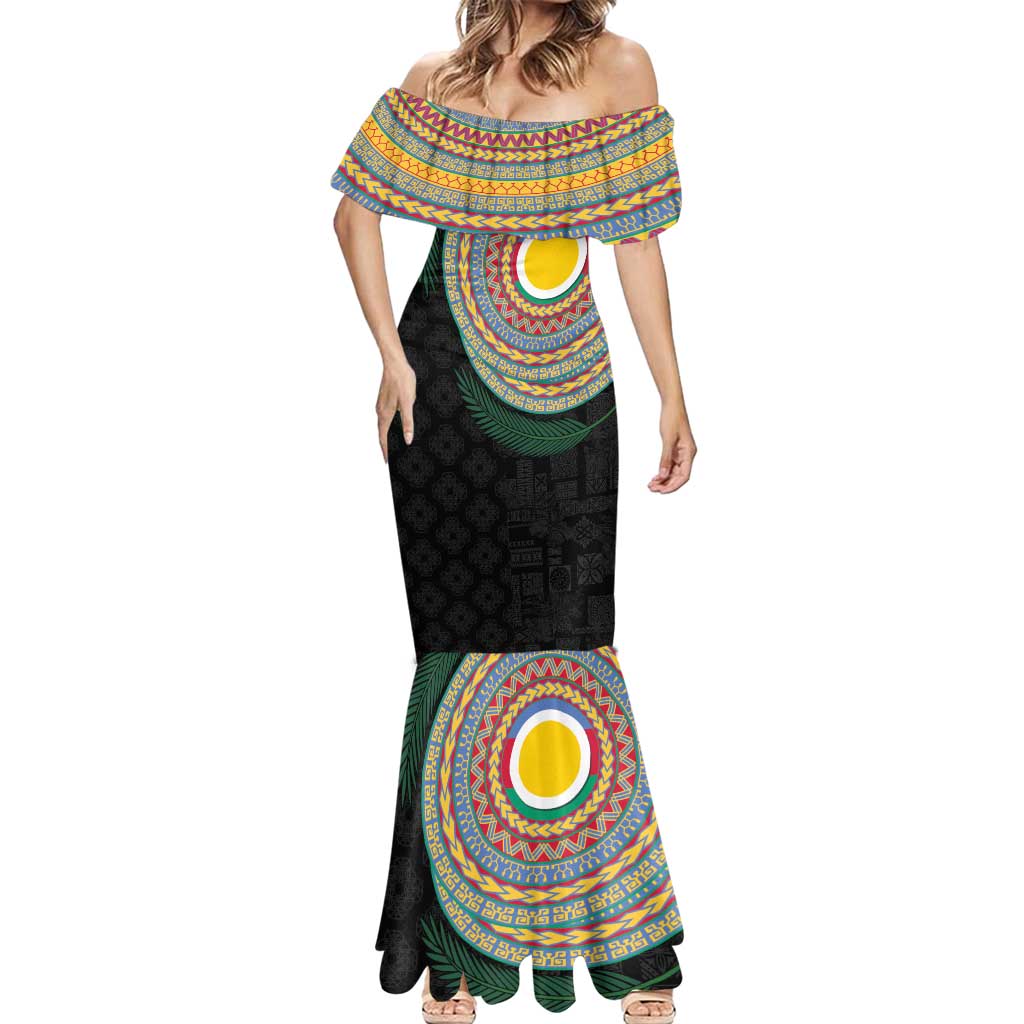 Shefa Tribal Tattoo with Namele Leaves Mermaid Dress