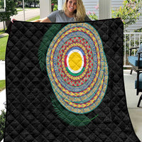 Shefa Tribal Tattoo with Namele Leaves Quilt