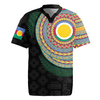 Shefa Tribal Tattoo with Namele Leaves Rugby Jersey