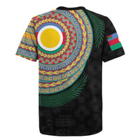 Shefa Tribal Tattoo with Namele Leaves Rugby Jersey