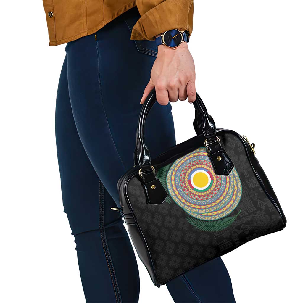 Shefa Tribal Tattoo with Namele Leaves Shoulder Handbag