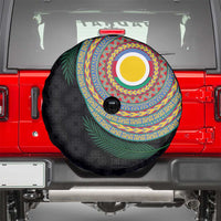Shefa Tribal Tattoo with Namele Leaves Spare Tire Cover