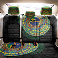 Tafea Tribal Tattoo with Namele Leaves Back Car Seat Cover