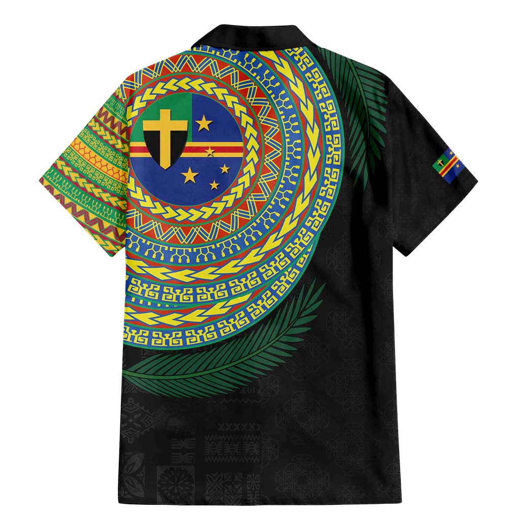 Tafea Tribal Tattoo with Namele Leaves Family Matching Mermaid Dress and Hawaiian Shirt