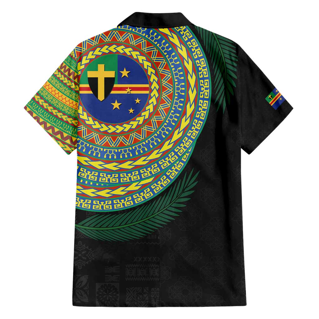 Tafea Tribal Tattoo with Namele Leaves Hawaiian Shirt