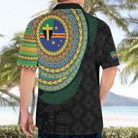 Tafea Tribal Tattoo with Namele Leaves Hawaiian Shirt