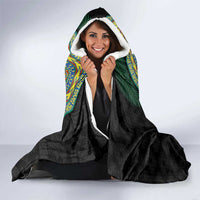 Tafea Tribal Tattoo with Namele Leaves Hooded Blanket