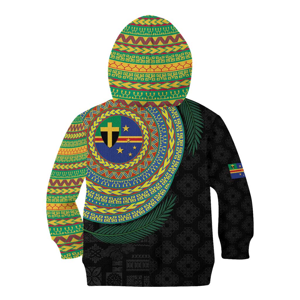 Tafea Tribal Tattoo with Namele Leaves Kid Hoodie LT03 - Polynesian Pride