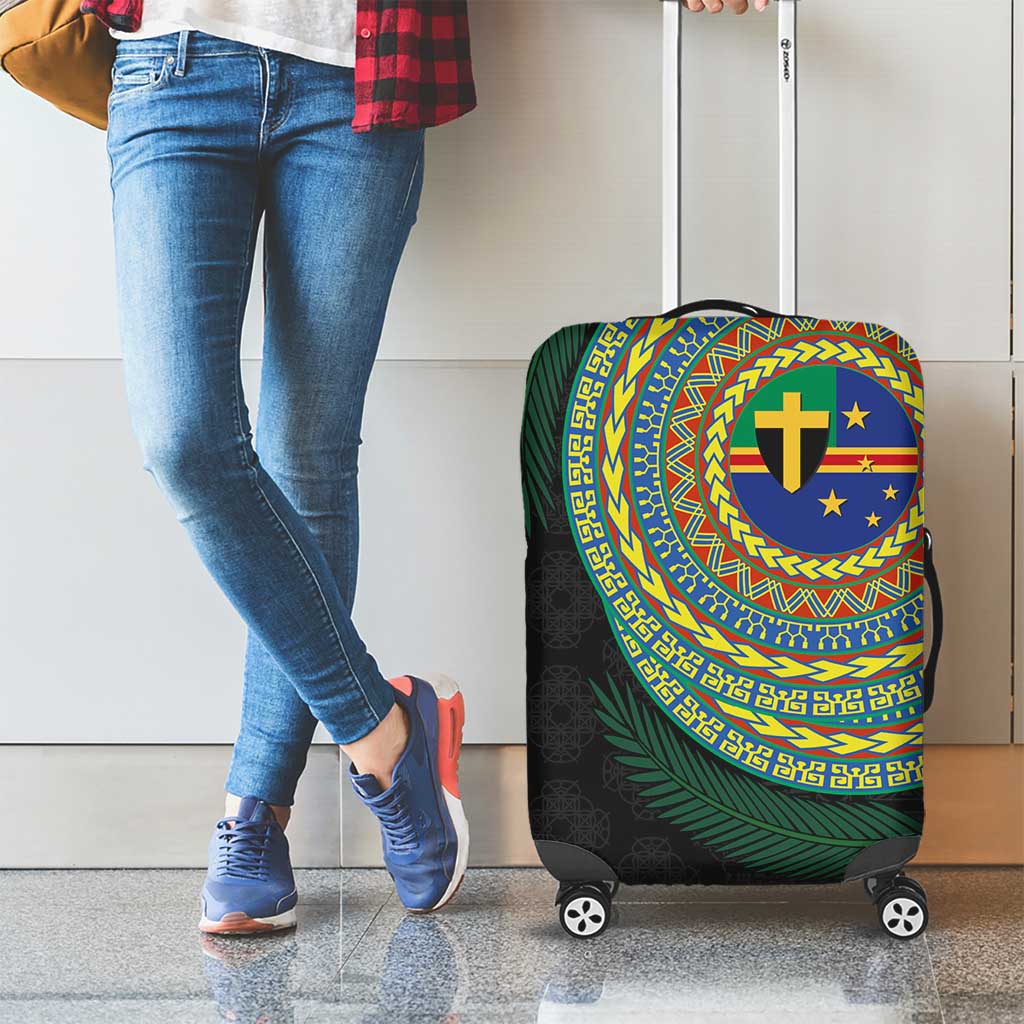 Tafea Tribal Tattoo with Namele Leaves Luggage Cover