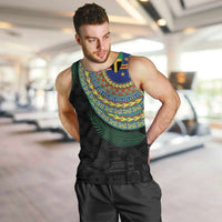 Tafea Tribal Tattoo with Namele Leaves Men Tank Top