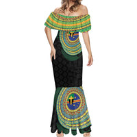 Tafea Tribal Tattoo with Namele Leaves Mermaid Dress LT03 - Polynesian Pride