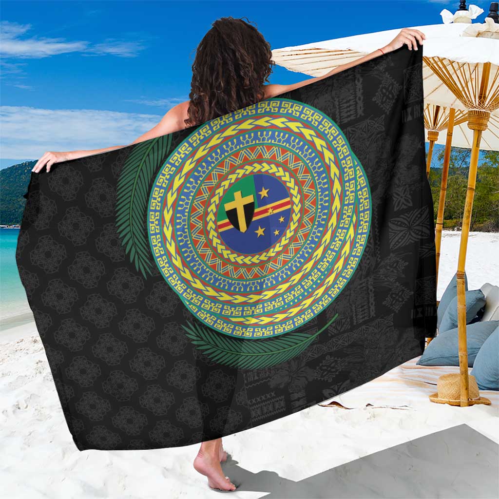 Tafea Tribal Tattoo with Namele Leaves Sarong