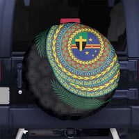 Tafea Tribal Tattoo with Namele Leaves Spare Tire Cover