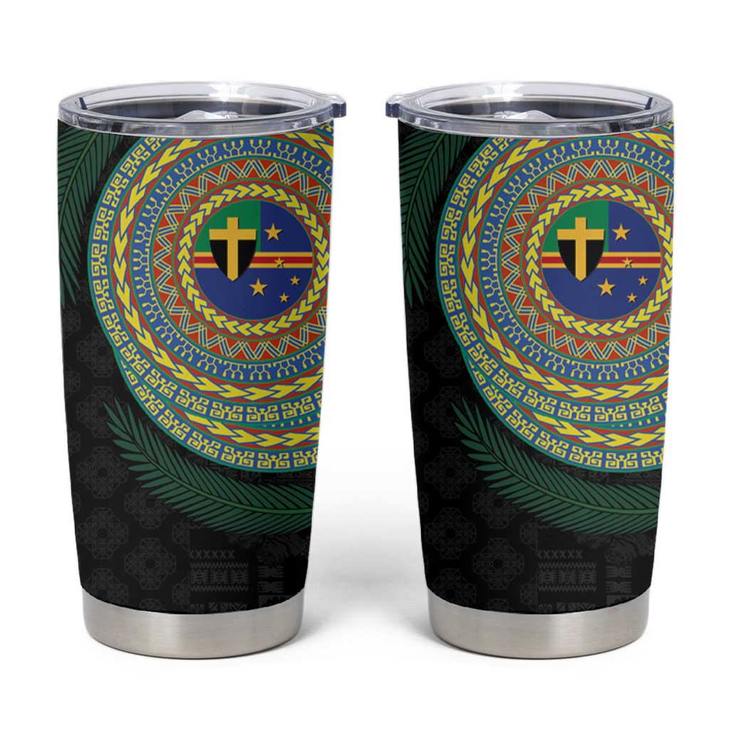 Tafea Tribal Tattoo with Namele Leaves Tumbler Cup