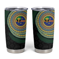 Tafea Tribal Tattoo with Namele Leaves Tumbler Cup