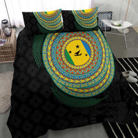 Malampa Tribal Tattoo with Namele Leaves Bedding Set