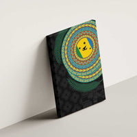 Malampa Tribal Tattoo with Namele Leaves Canvas Wall Art