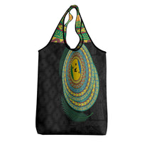 Malampa Tribal Tattoo with Namele Leaves Grocery Bag
