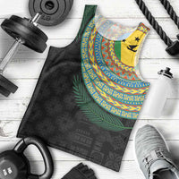 Malampa Tribal Tattoo with Namele Leaves Men Tank Top