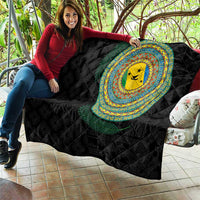 Malampa Tribal Tattoo with Namele Leaves Quilt