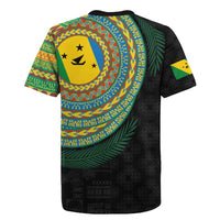 Malampa Tribal Tattoo with Namele Leaves Rugby Jersey