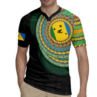 Malampa Tribal Tattoo with Namele Leaves Rugby Jersey