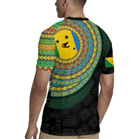 Malampa Tribal Tattoo with Namele Leaves Rugby Jersey