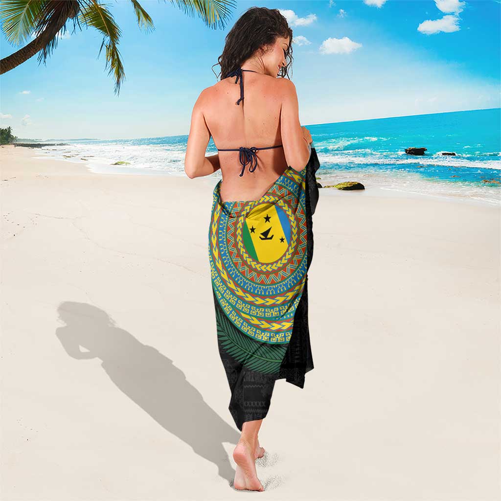 Malampa Tribal Tattoo with Namele Leaves Sarong