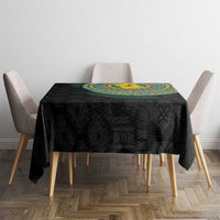 Malampa Tribal Tattoo with Namele Leaves Tablecloth