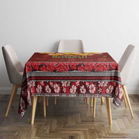 Aloha Plumeria Flowers Tablecloth With Hawaiian Style Tapa Tribal LT03 - Polynesian Pride