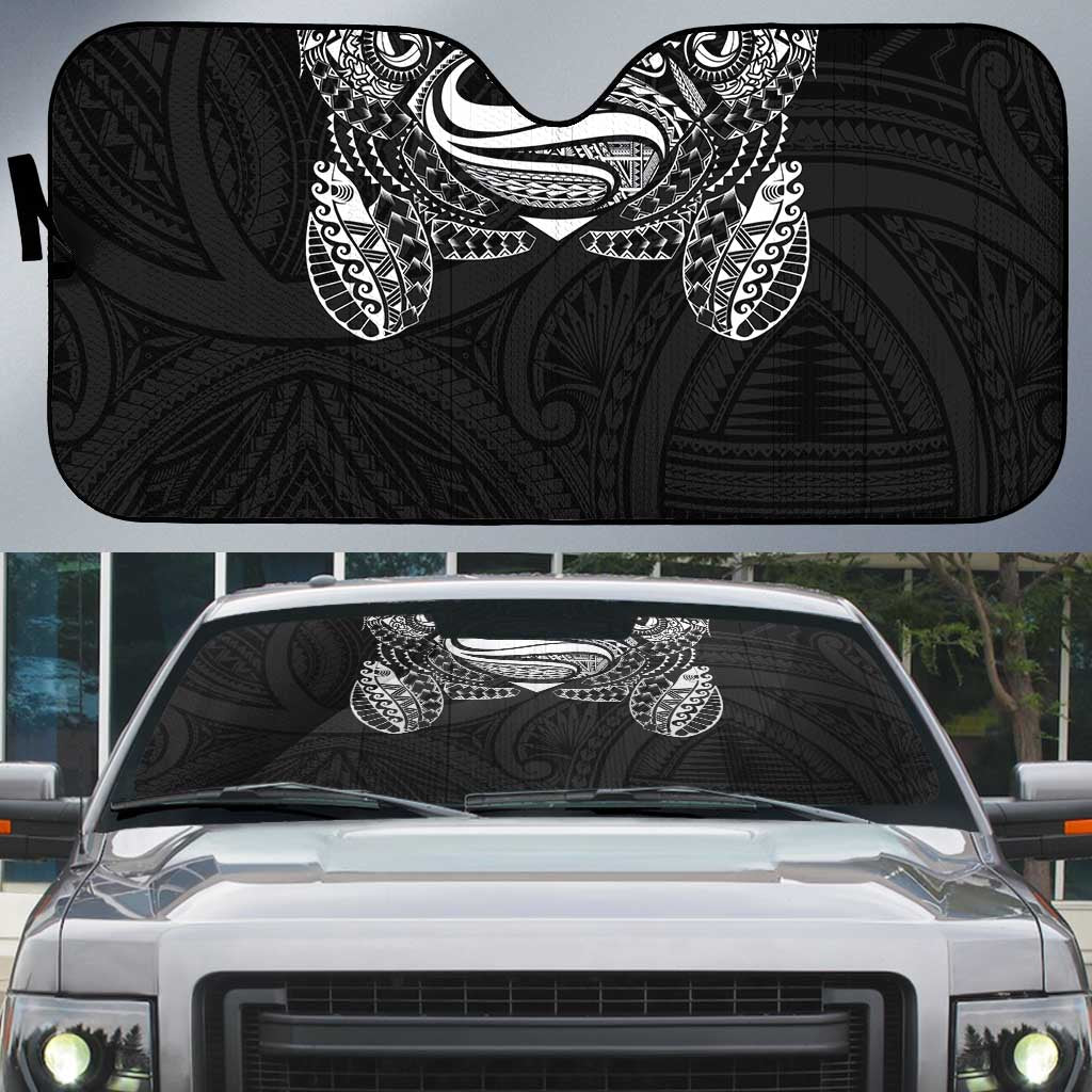 Super Samoan Traditional Tribal Art Tattoos Auto Sun Shade Black Color - Polynesian Pride