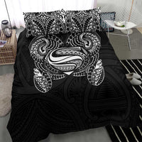 Super Samoan Traditional Tribal Art Tattoos Bedding Set Black Color - Polynesian Pride