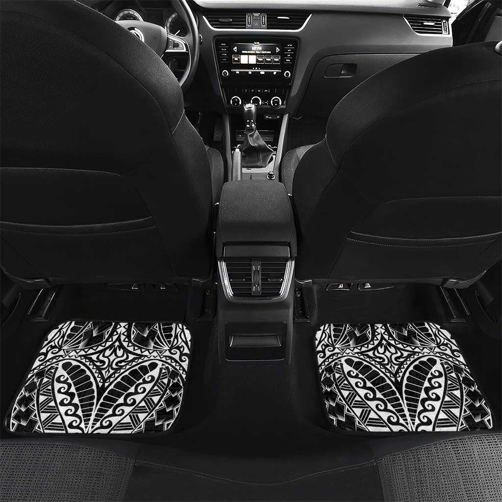 Super Samoan Traditional Tribal Art Tattoos Car Mats Black Color - Polynesian Pride