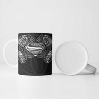 Super Samoan Traditional Tribal Art Tattoos Ceramic Mug Black Color - Polynesian Pride