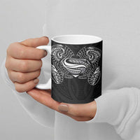 Super Samoan Traditional Tribal Art Tattoos Ceramic Mug Black Color - Polynesian Pride