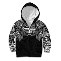 Super Samoan Traditional Tribal Art Tattoos Kid Hoodie Black Color LT03 Zip Hoodie Black - Polynesian Pride
