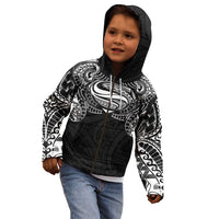 Super Samoan Traditional Tribal Art Tattoos Kid Hoodie Black Color LT03 - Polynesian Pride