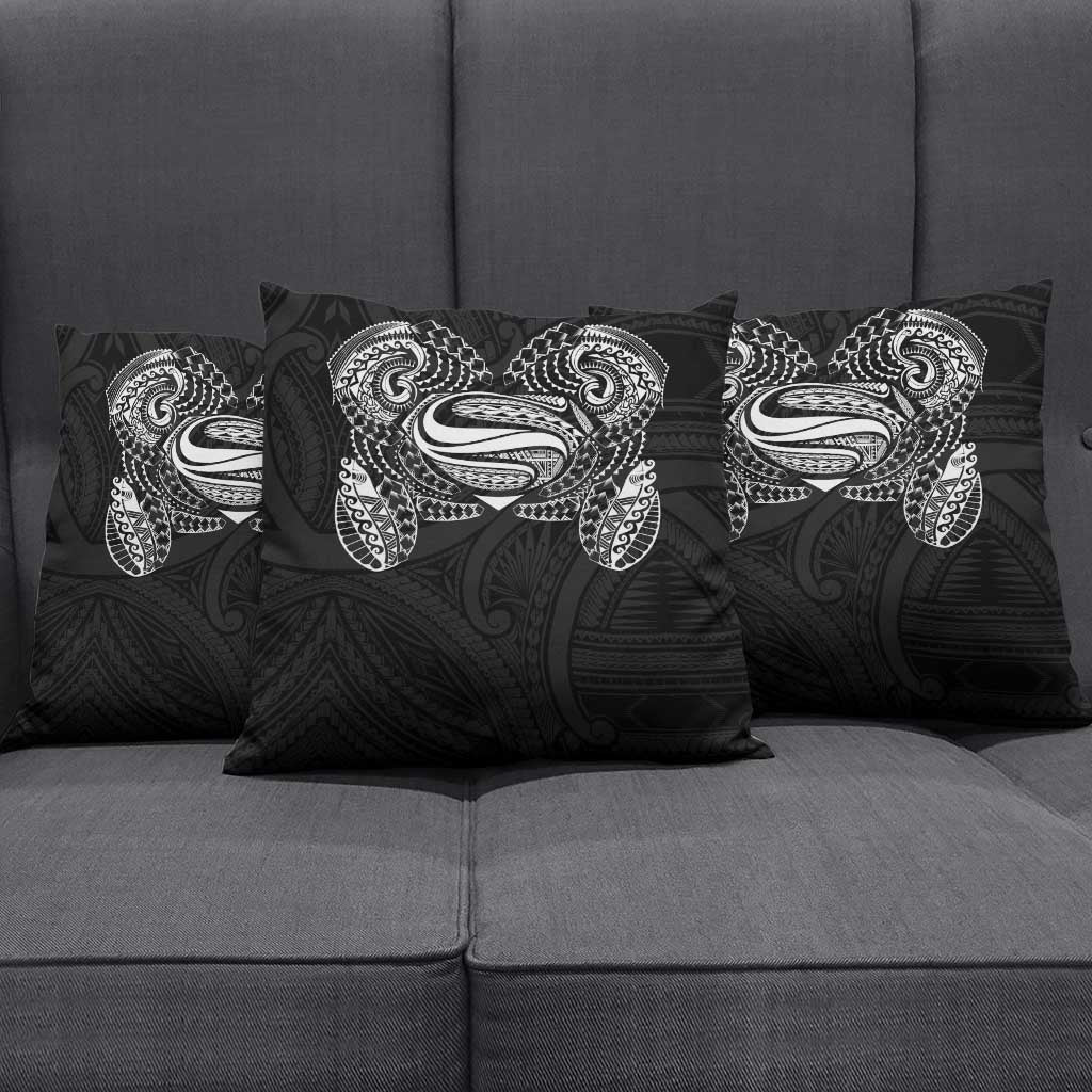 Super Samoan Traditional Tribal Art Tattoos Pillow Cover Black Color - Polynesian Pride
