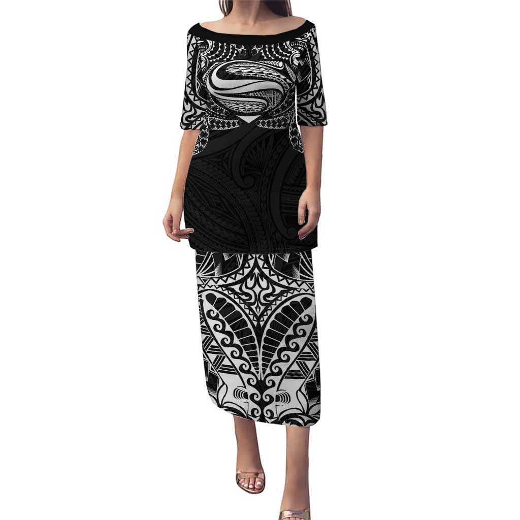 Super Samoan Traditional Tribal Art Tattoos Puletasi Black Color - Polynesian Pride