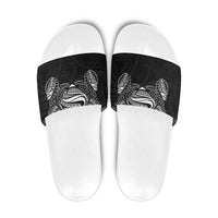 Super Samoan Traditional Tribal Art Tattoos Slide Sandals Black Color - Polynesian Pride