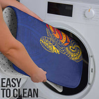 Super Samoan Traditional Tribal Art Tattoos Bathroom Set Blue Color - Polynesian Pride