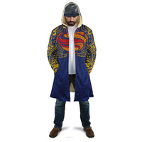 Super Samoan Traditional Tribal Art Tattoos Cloak Blue Color - Polynesian Pride