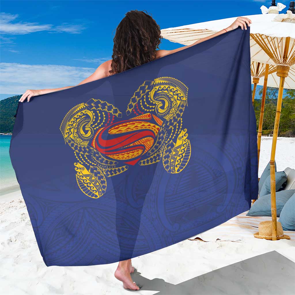 Super Samoan Traditional Tribal Art Tattoos Sarong Blue Color - Polynesian Pride