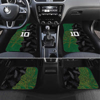 Aotearoa South Africa Rugby Freedom Cup Car Mats Kiwi Warriors Haka with King Protea Symbol - Polynesian Pride
