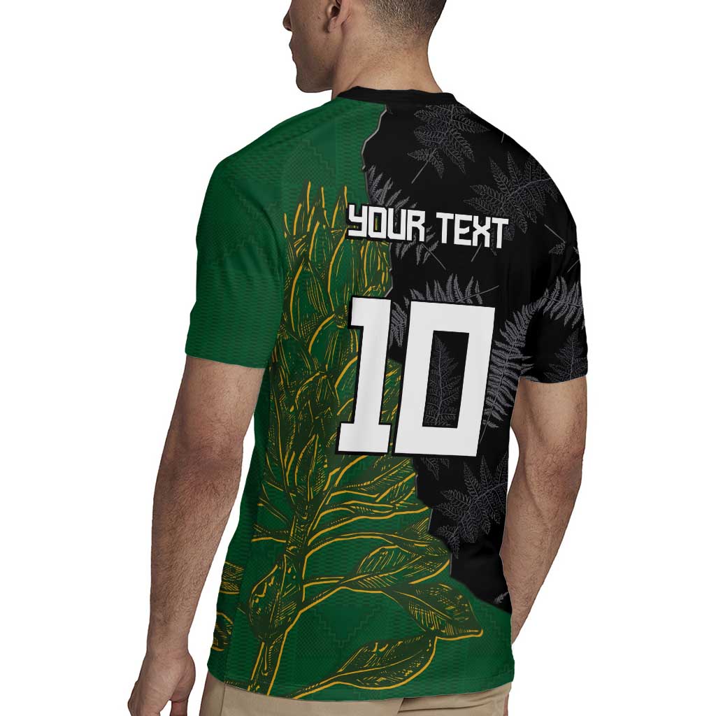 Custom Aotearoa South Africa Rugby Freedom Cup Rugby Jersey Kiwi Warriors Haka with King Protea Symbol - Polynesian Pride