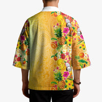 Hawaiian Tropical Fruits and Plants Kimono Kakau Pattern Summer Vibe