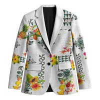 Hawaiian Quilts Blazer Tropical Fruits and Plants