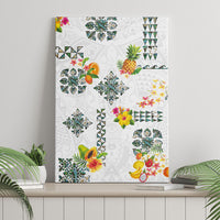 Hawaiian Quilts Canvas Wall Art Tropical Fruits and Plants