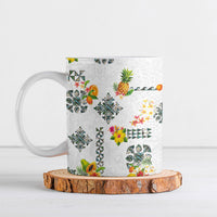 Hawaiian Quilts Ceramic Mug Tropical Fruits and Plants