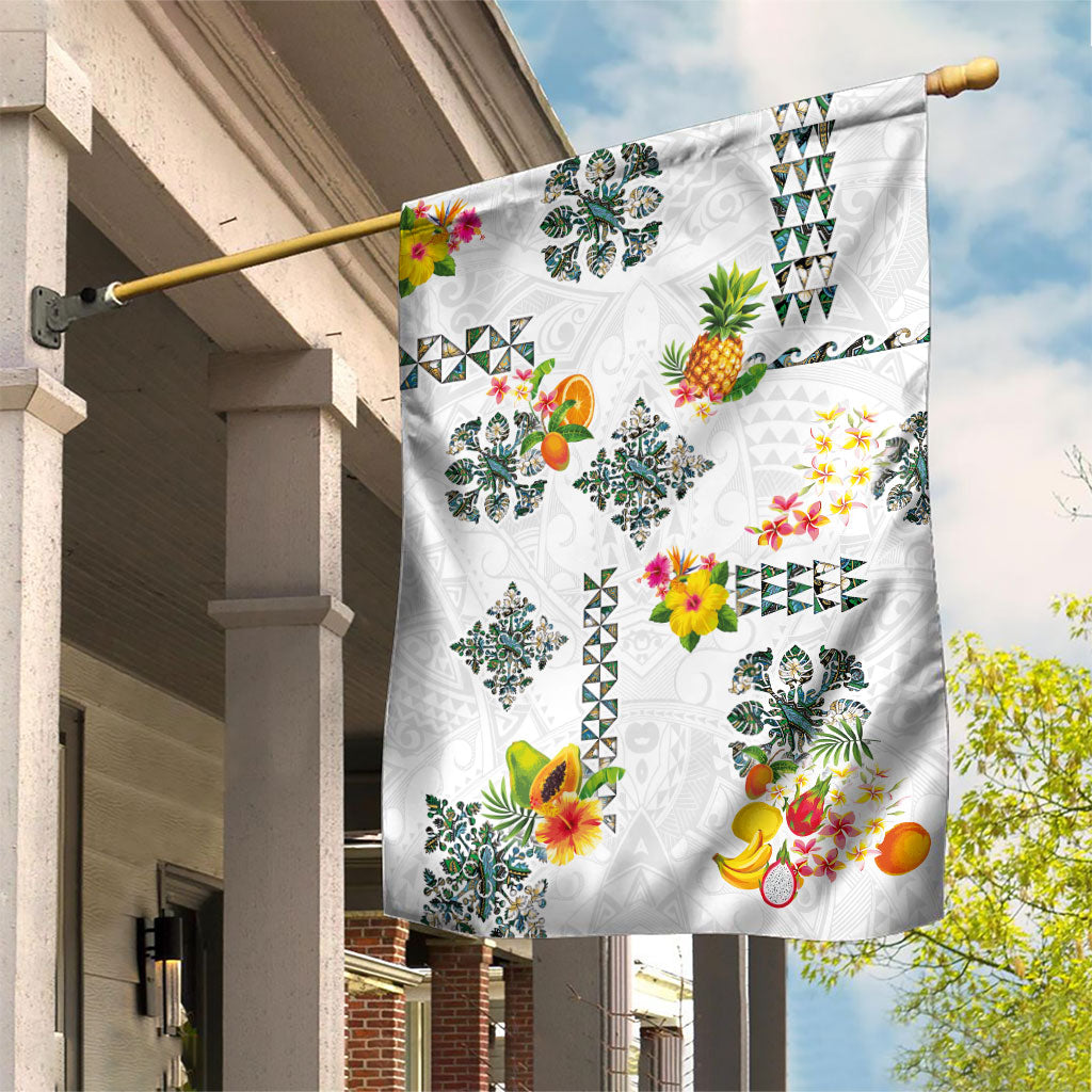 Hawaiian Quilts Garden Flag Tropical Fruits and Plants